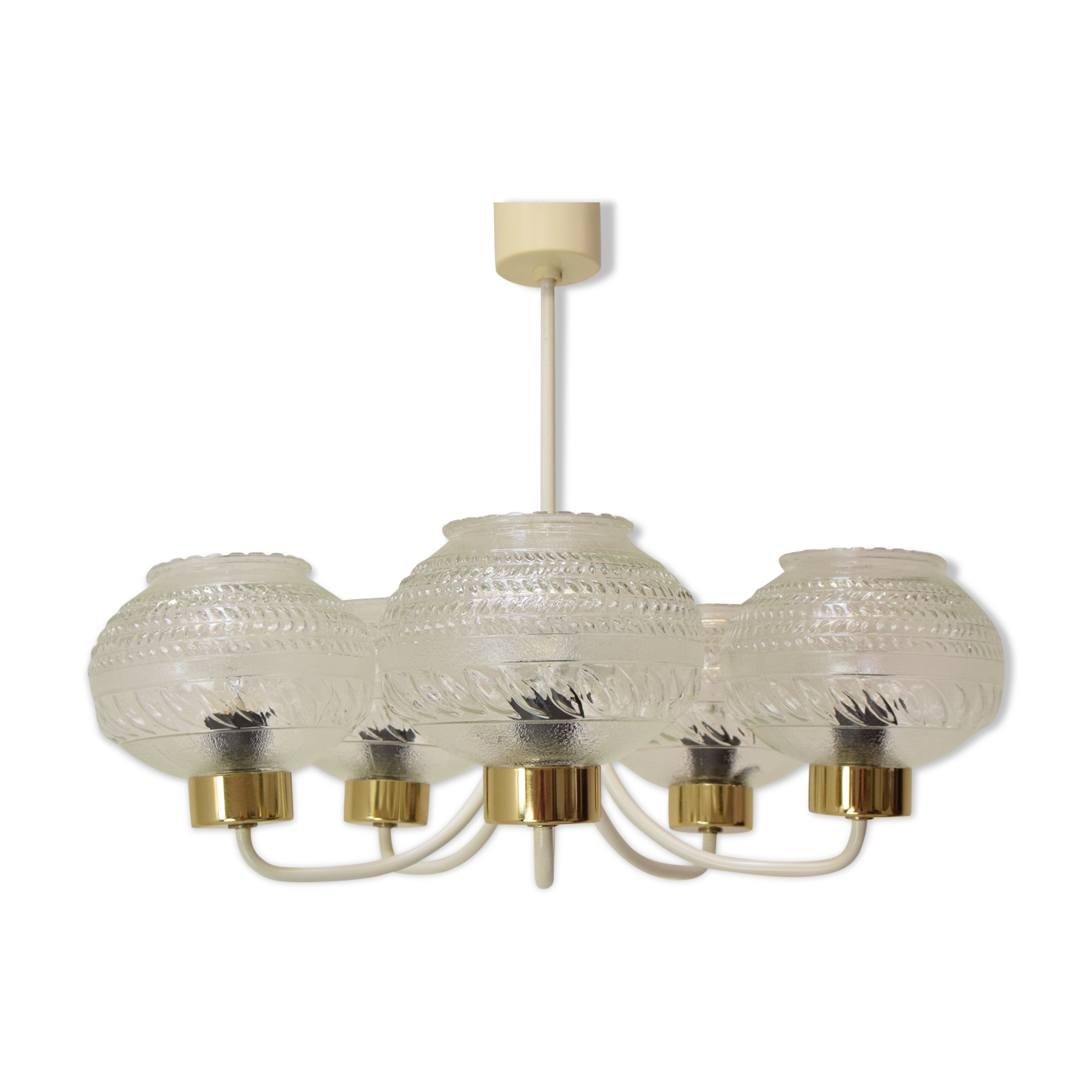 Mid-century chandelier by instala jilove u decina,1970's.