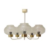 Mid-century chandelier by instala jilove u decina,1970's.
