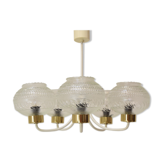 Mid-century chandelier by instala jilove u decina,1970's.