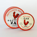 Set of old boxes in painted tole