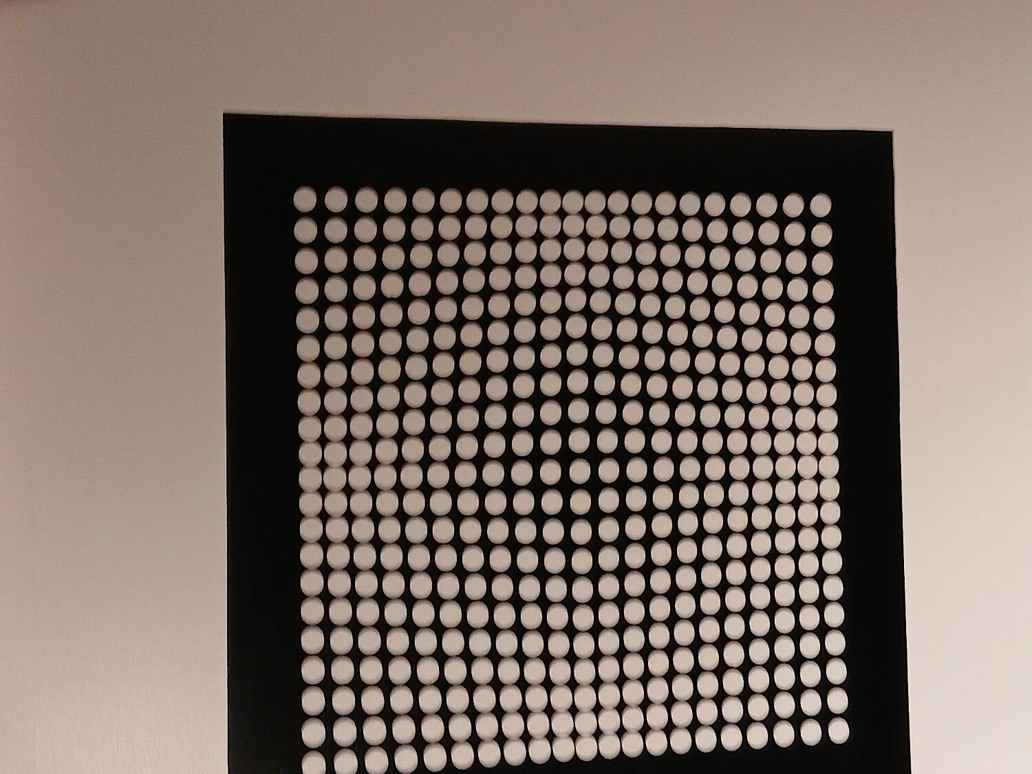 Vasarely silkscreen print - "Deep Kinetics" - 3D Illusion & Black and White