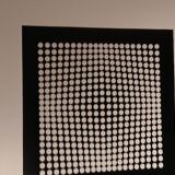 Vasarely silkscreen print - "Deep Kinetics" - 3D Illusion & Black and White