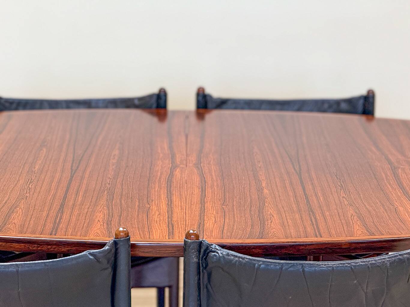 Extendable dining room table and chairs (by Kristian Solmer Vedel)