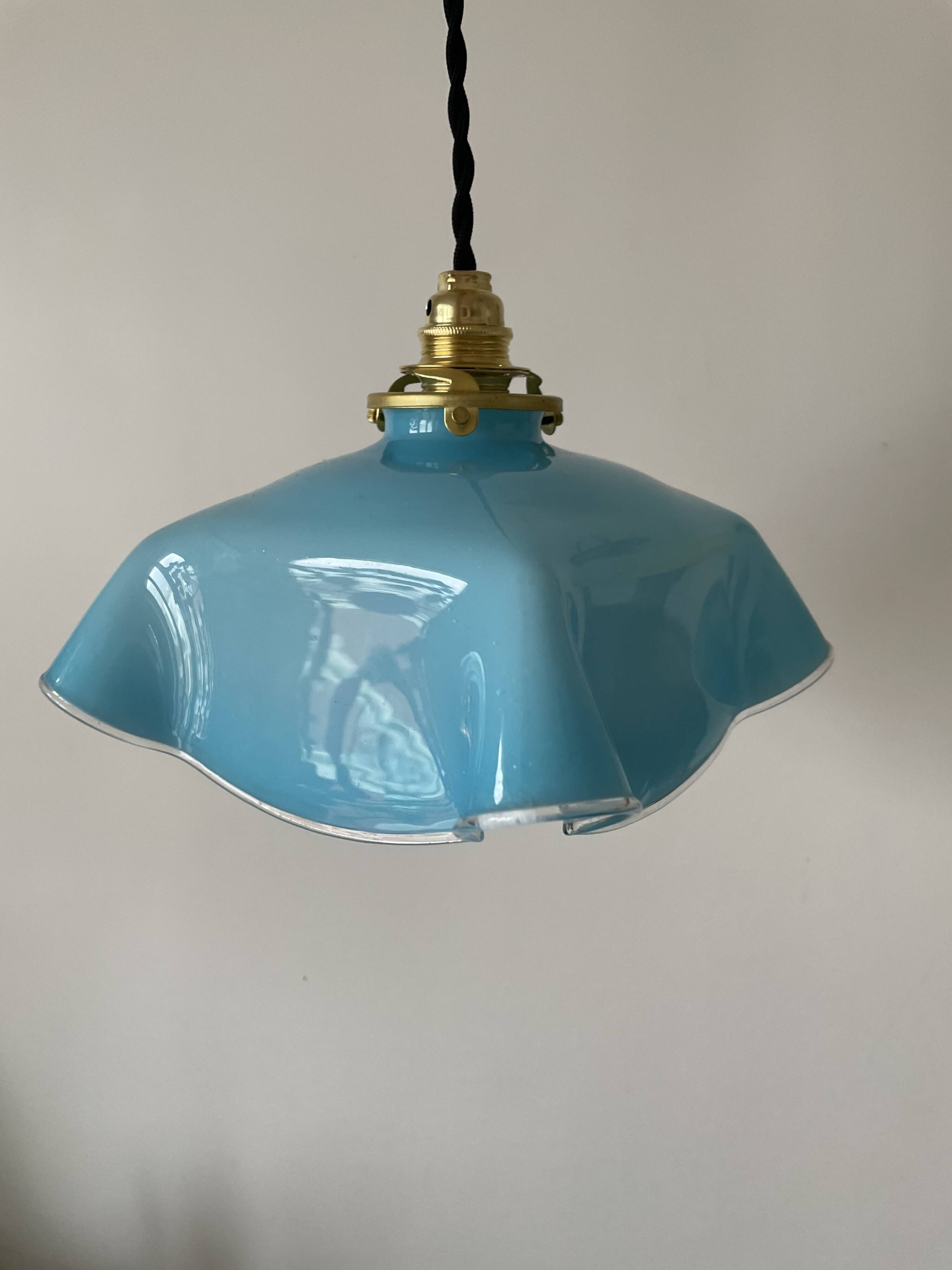 Vintage glass pendant light