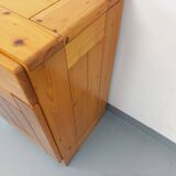 Charlotte Perriand selection Les Arcs vintage pine storage unit from the 60s and 70s