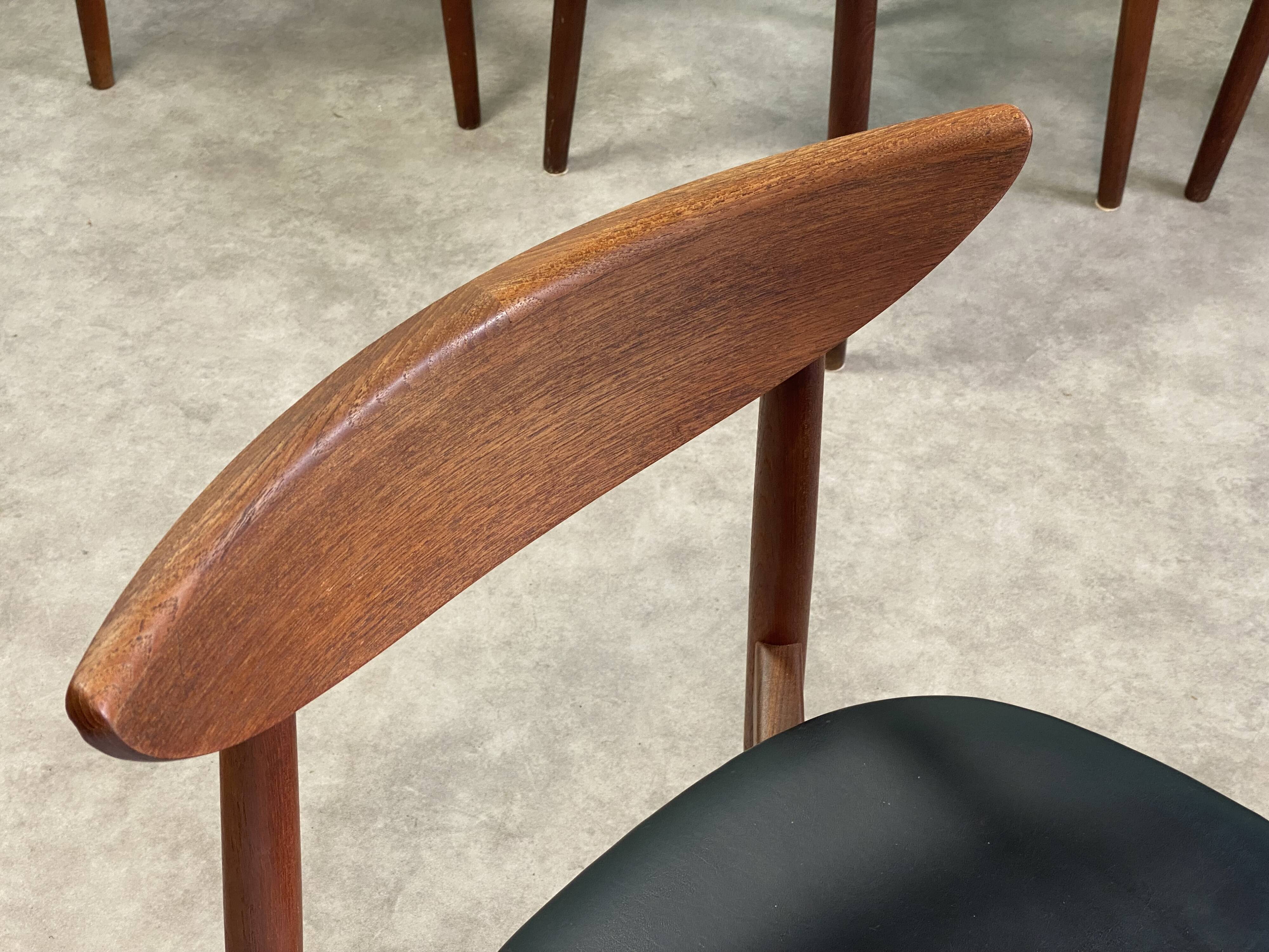 6 Danish chairs by Harry Ostergaard