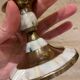 Mother-of-pearl and gilded brass candlestick