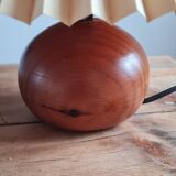 Walnut wood ball lamp