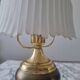 Lampe doré opaline vintage