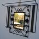 Coat rack in wrought iron art deco