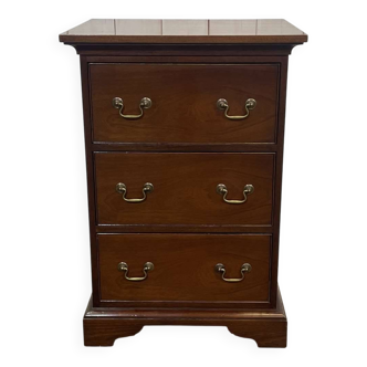 English mahogany chest of drawers from the 1950s.