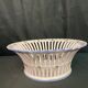 Malicorne openwork basket in earthenware decorated XXth