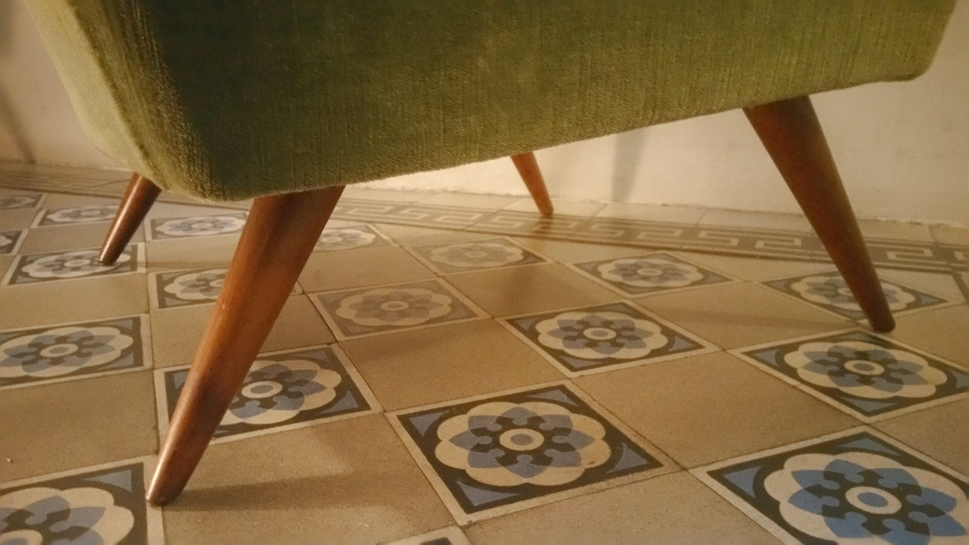 Club Chair fabric with armrests teak 50s 60s