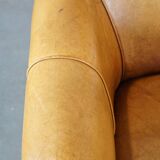 Cow leather armchair in a unique color