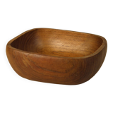 Teak bowl, empty pocket