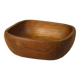 Teak bowl, empty pocket
