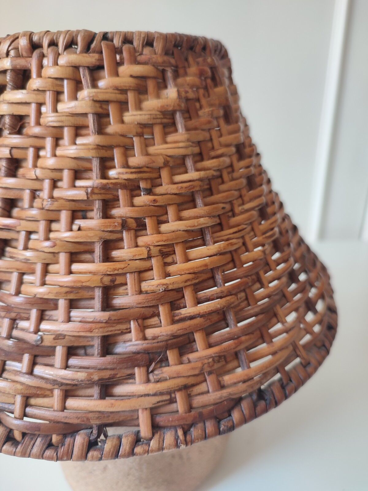 Lampe en pierre naturelle vintage