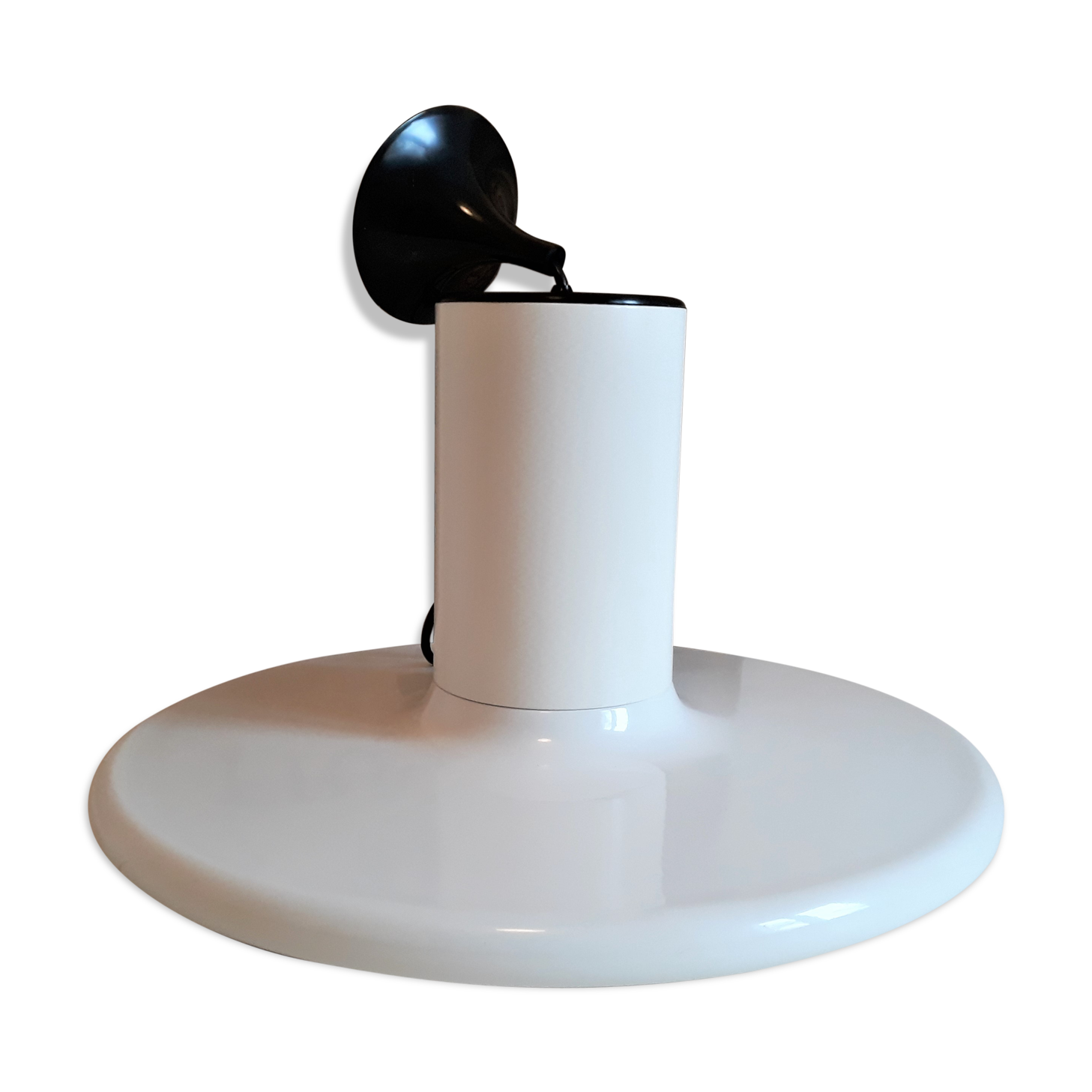 Lita white hanging lamp 1970