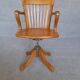 Fauteuil de bureau pivotant d'époque 1940 environ