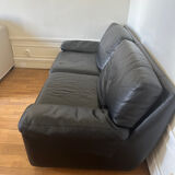 Canapé cuir noir burov