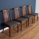 Retro Teak GPlan 1960s Fresco Dining Table & 4 Four Chairs By Victor Wilkins