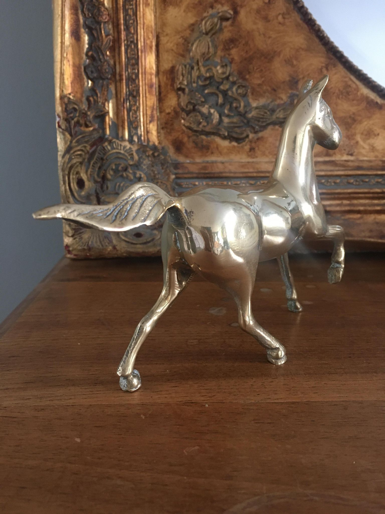 Brass horse
