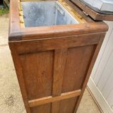 30s oak bar fridge wooden ice chest.