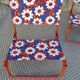 3 chaises pliantes rétro, camping, plage, vers 1970