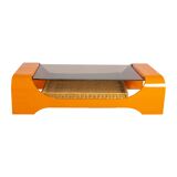 Orange and Smoke Space Age Couch Table