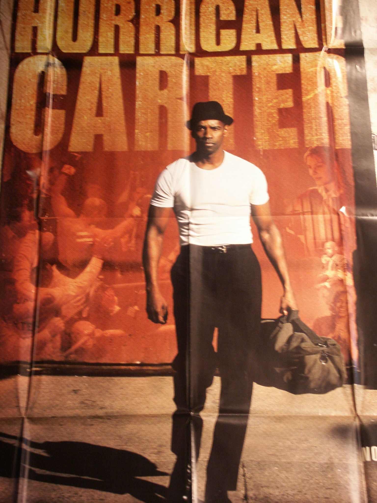 Hurricane Carter 160 x 120 affiche pliée originale
