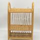 Small shelf, rattan, natural fiber wicker, vintage