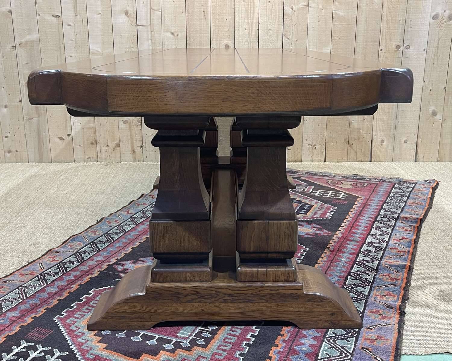Oak monastery table from the 1980s