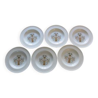 6 soup plates from Bavaria Germany in very good condition