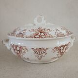 6 plates and vegetable iron earth Lunéville