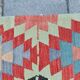 Kilim Long Wide Multicolor Geometric Stlye Vintage Kilim Rug, 199x320 Cm