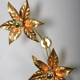 Double wall lamp by Willy Daro in brass from Massive Lighting 1970