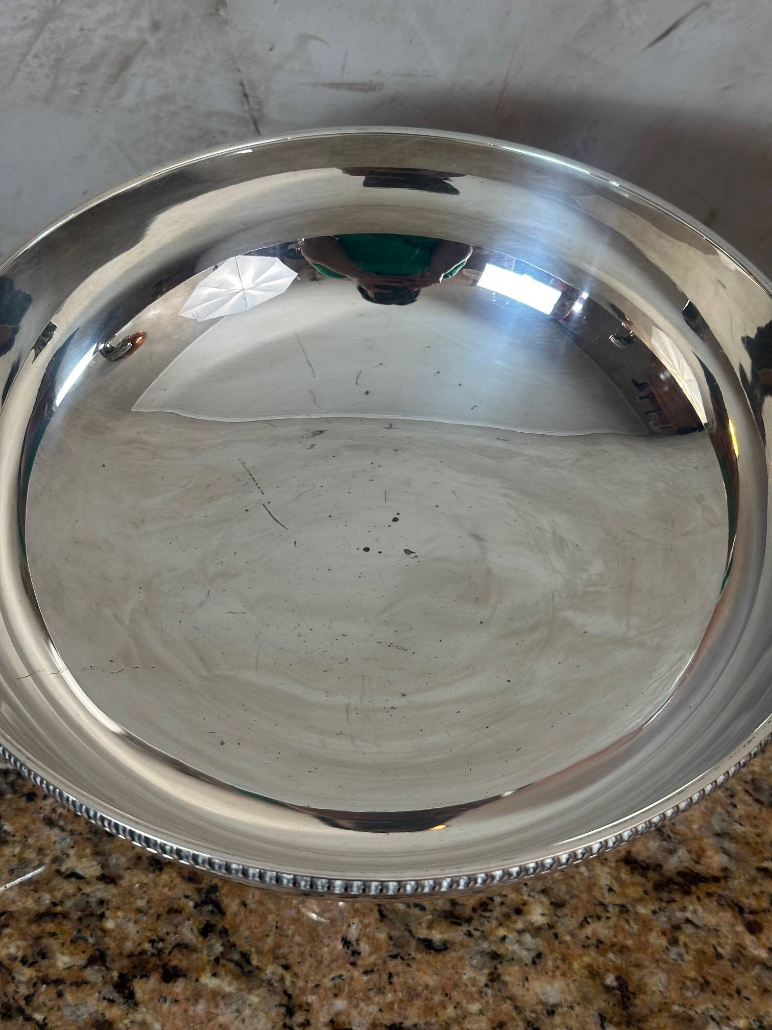 Silver metal cup
