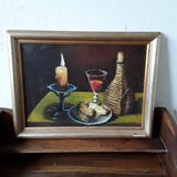 Peinture à l'huile nature morte