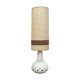 1970s lamp in white ceramic with its period shade.