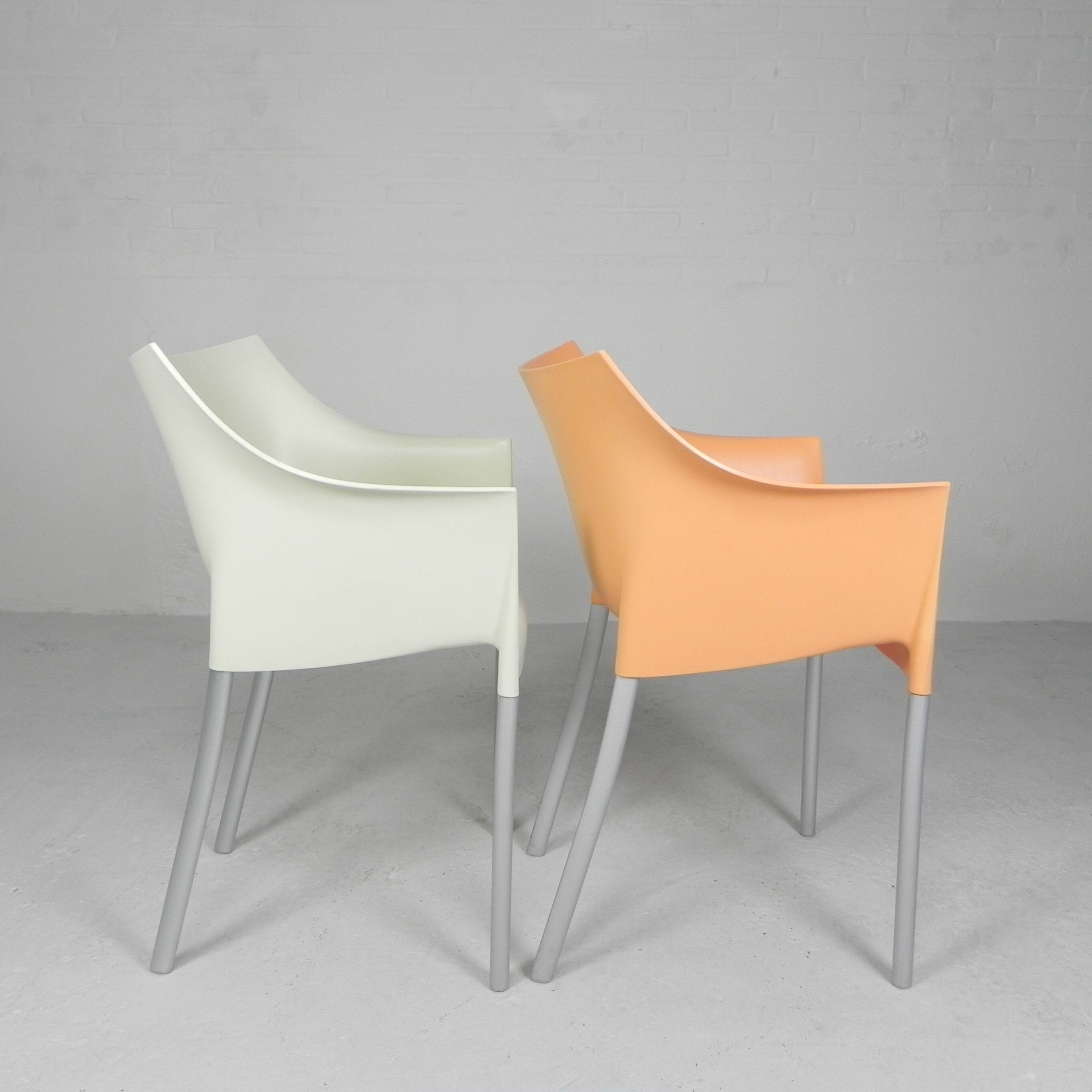 Set of 2 Dr NO chairs by Starck for Kartell, 1990s