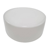 Plafonnier en opaline blanche. Luminaire de forme ronde, en verre blanc, ut