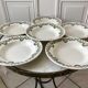 Set of 6 hollow earthenware plates New Givors model "RIta" 30s