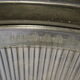 Old brass boat headlight with Holophane interior glass