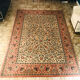 Pink and beige vintage carpet (198 x 286 cm)