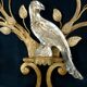 Large Italian gilt metal and crystal glass sconces from Banci Firenze, 1960s, set of 2