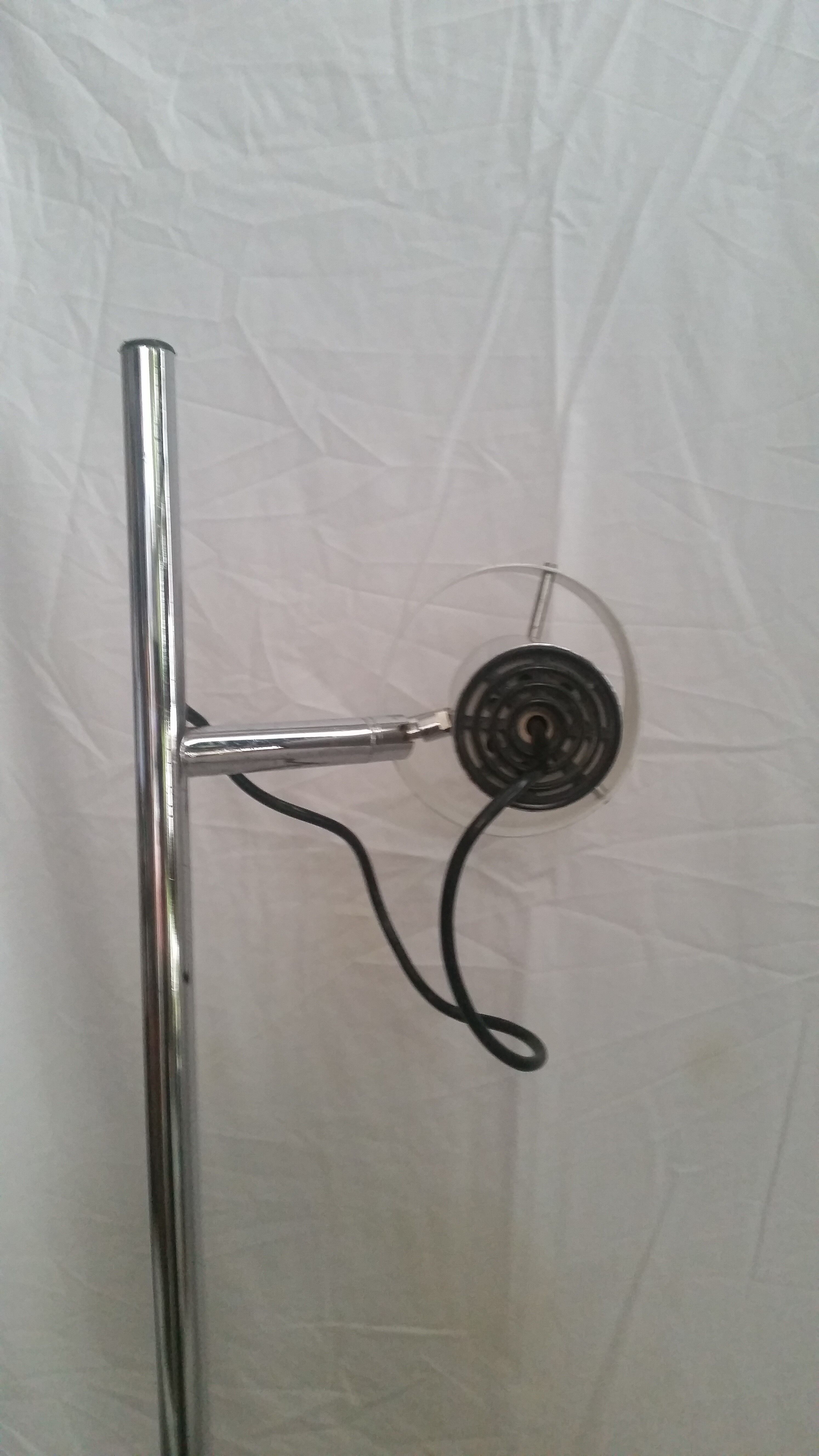 Floor lamp e-reader chrome brush 60/70