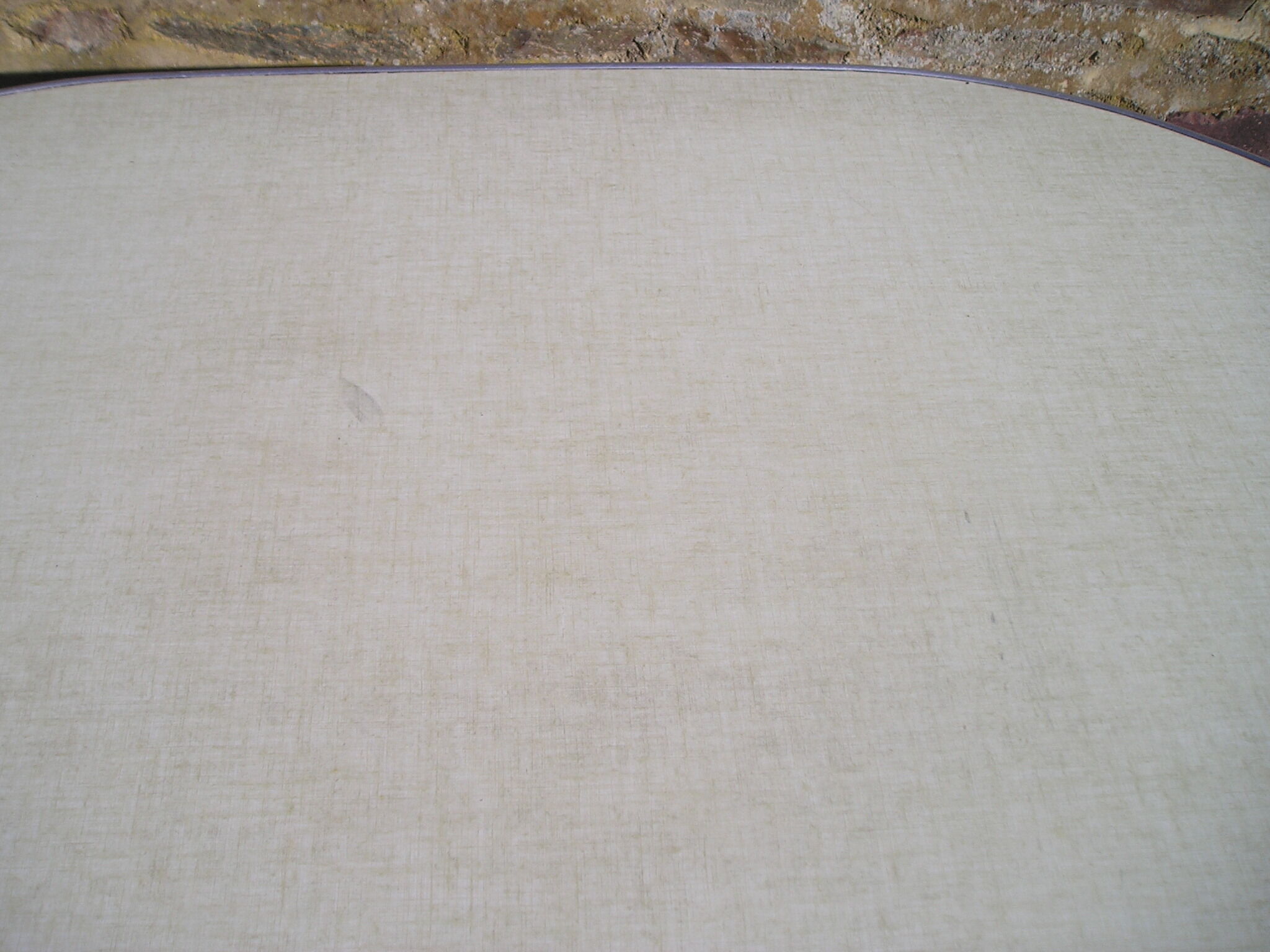 Oval formica coffee table, 70s