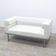 White leather sofa klöber