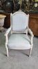 Fauteuil style louis xvi blanc du XlX ème siecle