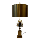 Lampe de table Bronze et Laiton Maison Charles modèle pommes de pin